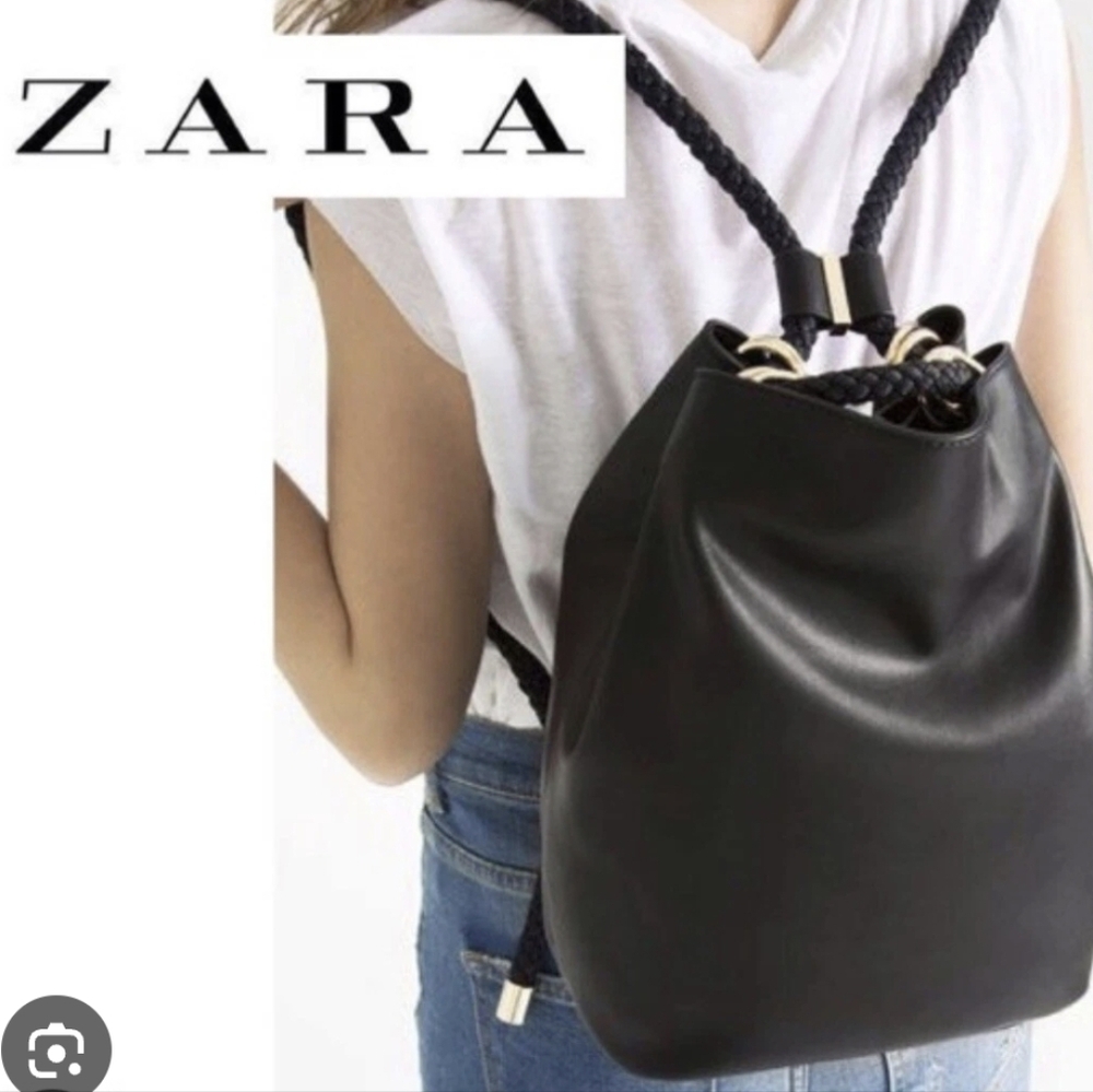 Zara Draw String Mutli Way Black Women's Bag